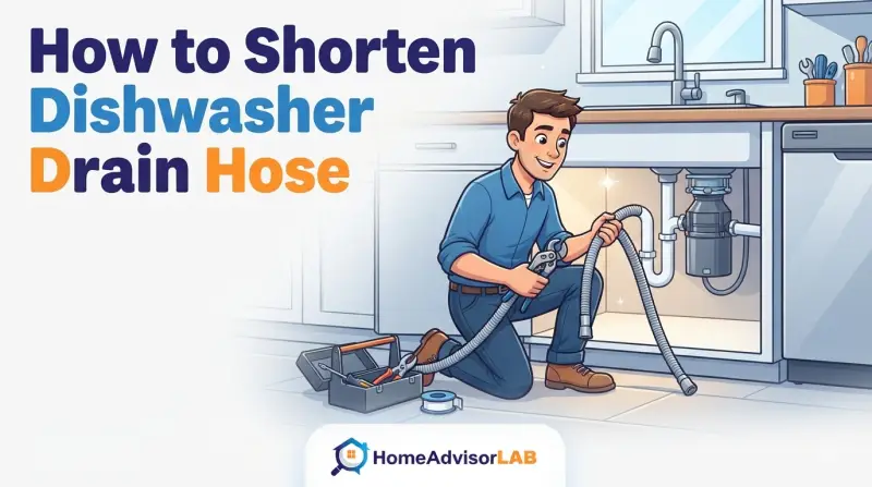 How to Shorten Dishwasher Drain Hose