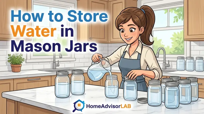 How to Store Water in Mason Jars