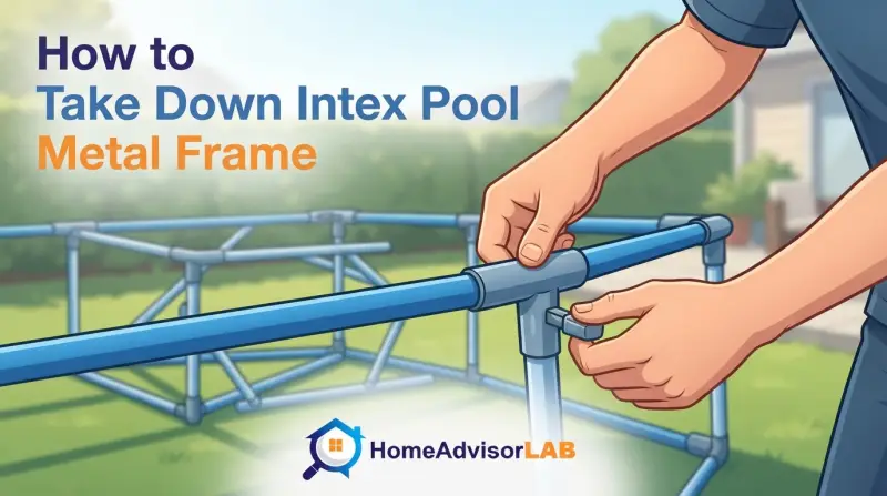 How to Take Down Intex Pool Metal Frame