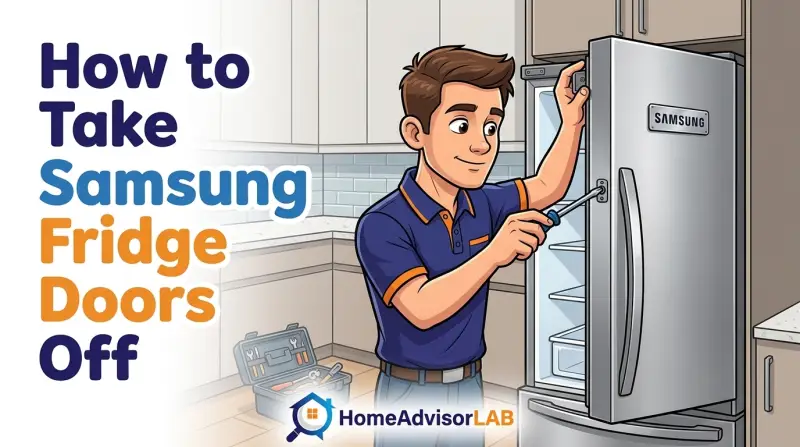 How to Take Samsung Fridge Doors Off