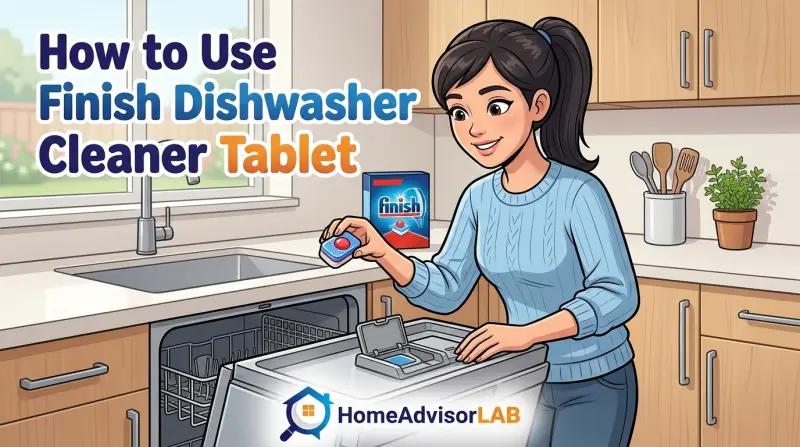 How to Use Finish Dishwasher Cleaner Tablet