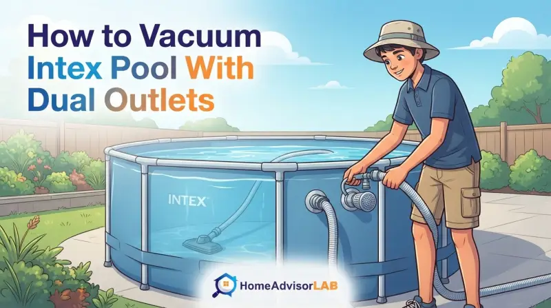 How to Vacuum Intex Pool With Dual Outlets