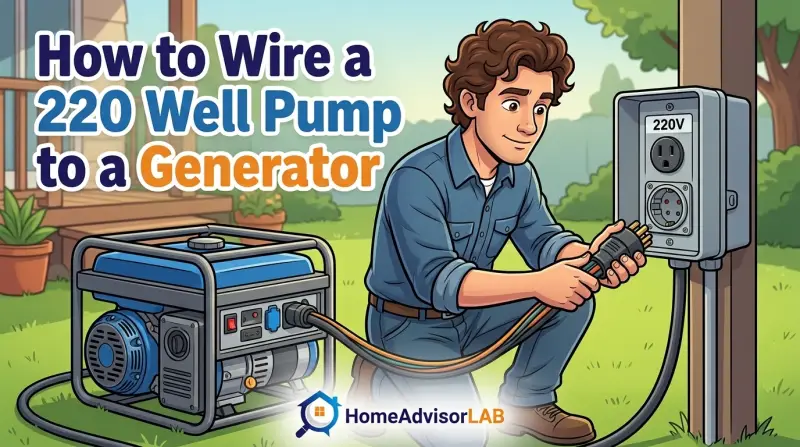 How to Wire a 220 Well Pump to a Generator