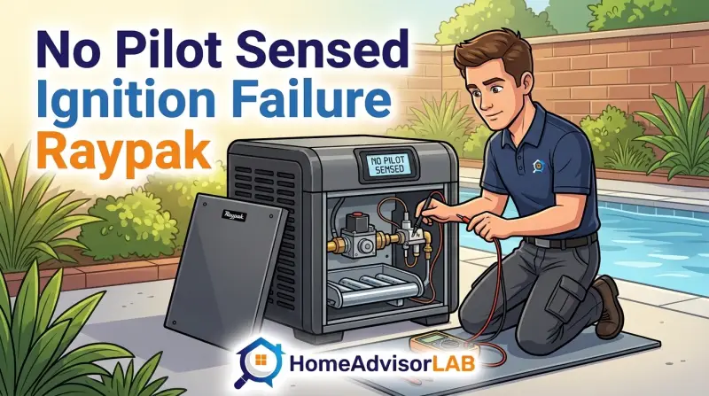 No Pilot Sensed Ignition Failure Raypak