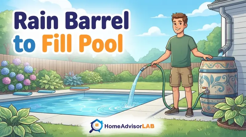 Rain Barrel to Fill Pool