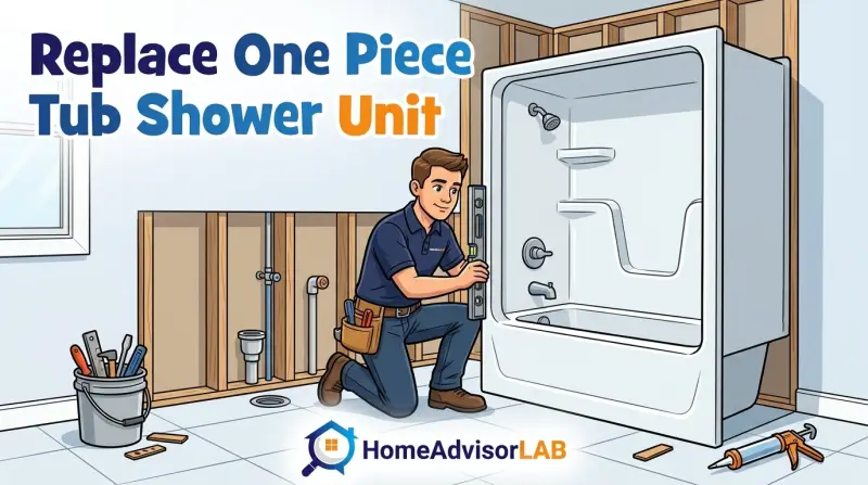 Replace One Piece Tub Shower Unit