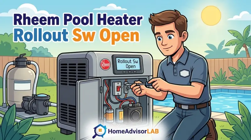 Rheem Pool Heater Rollout Sw Open