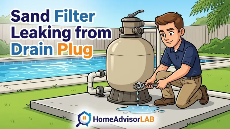 Sand Filter Leaking from Drain Plug