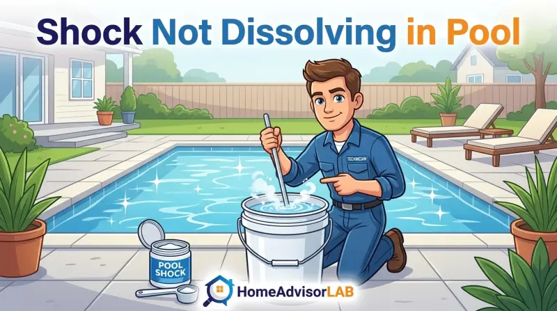 Shock Not Dissolving in Pool