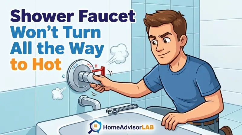 Shower Faucet Won't Turn All the Way to Hot