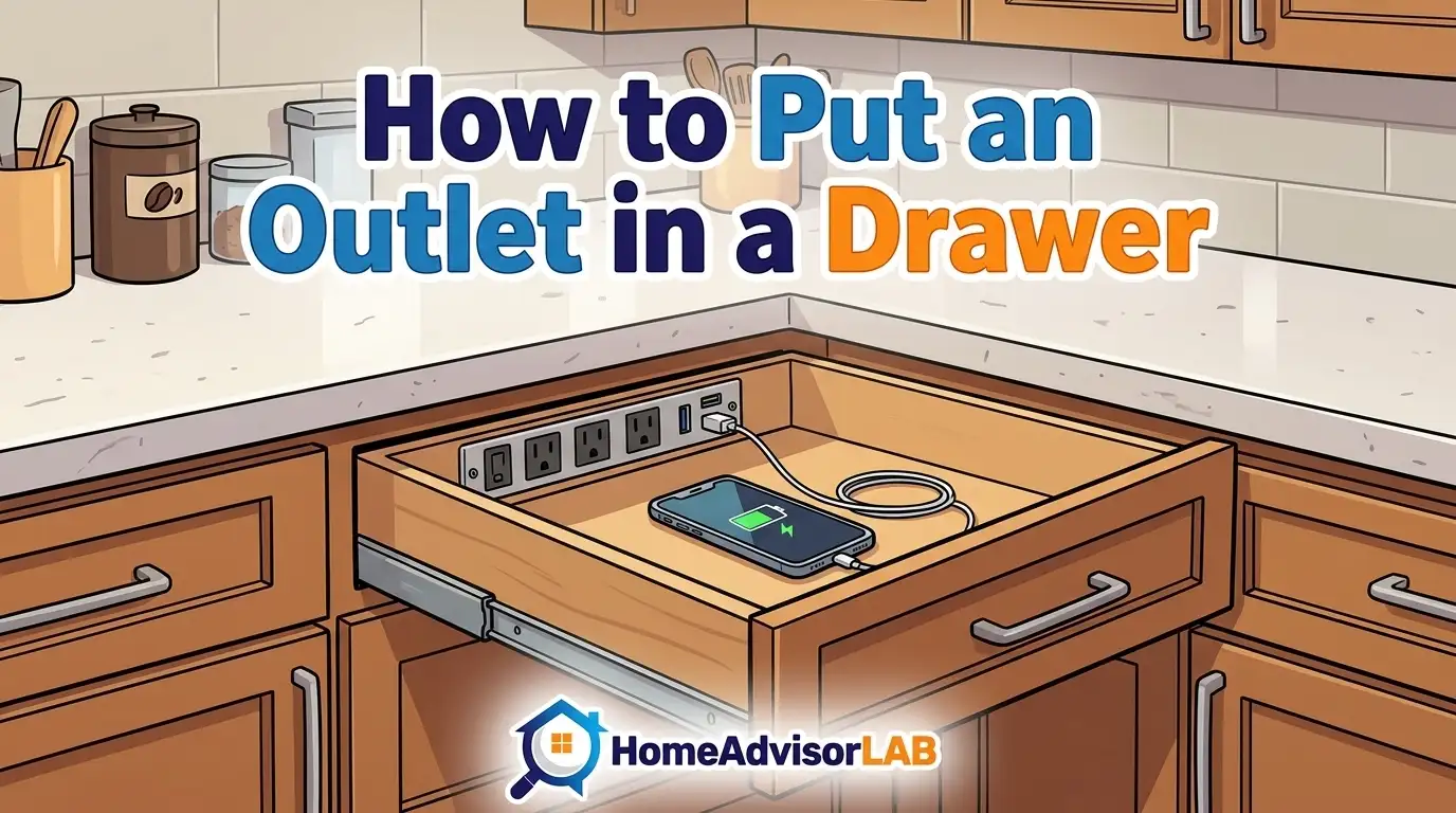 How to Put an Outlet in a Drawer