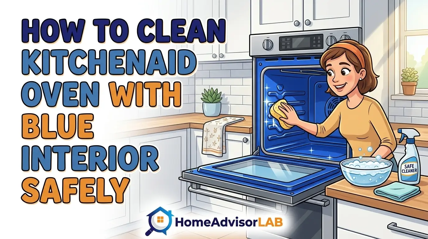 How to Clean Kitchenaid Oven With Blue Interior Safely